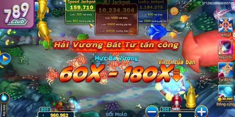 Tính năng tích lũy bắn cá Jackpot 789CLUB