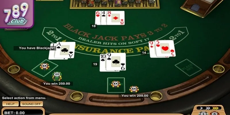Blackjack 789CLUB – Nắm Vững Các Quy Tắc Thắng Thua Cơ Bản 2 Trường hợp Xì Dách tự nhiên tỷ lệ thưởng cao