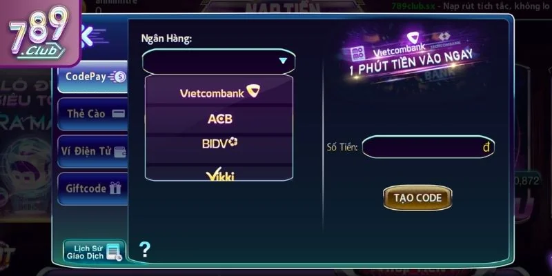 Nạp Rút Tiền 789club 1 Cách thực hiện nạp tiền 789CLUB